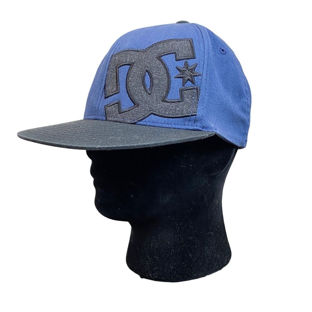 DC Shoes Flexfit Logo Fitted Hat Baseball Skater Y2K Hat Men's S/M